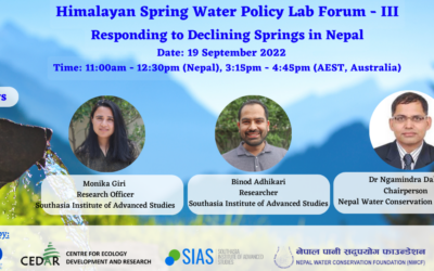 Himalayan Spring Water Policy Lab Forum Report III